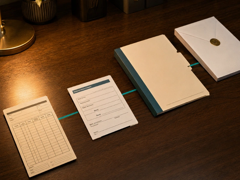 Employee timecard, direct deposit form, and W-2 envelope for payroll services in Vancouver, WA