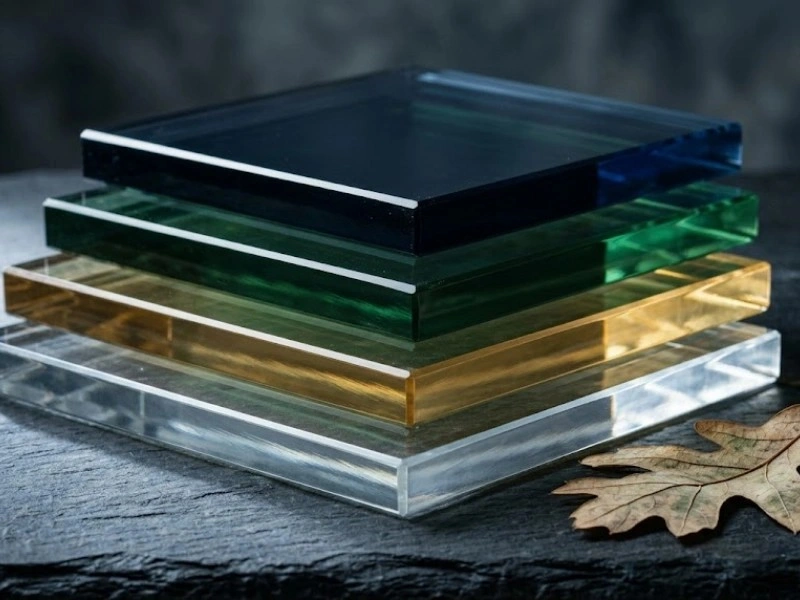 Stacked colored glass layers representing tax preparation in Oregon multi-layer obligations